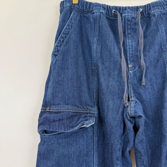 Hudson Drawstring Parachute Wide Leg Cargo Pant  LARGE 📥 - Picture 5 of 10